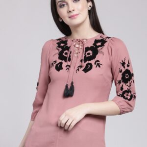 plusS Women Pink Printed Top