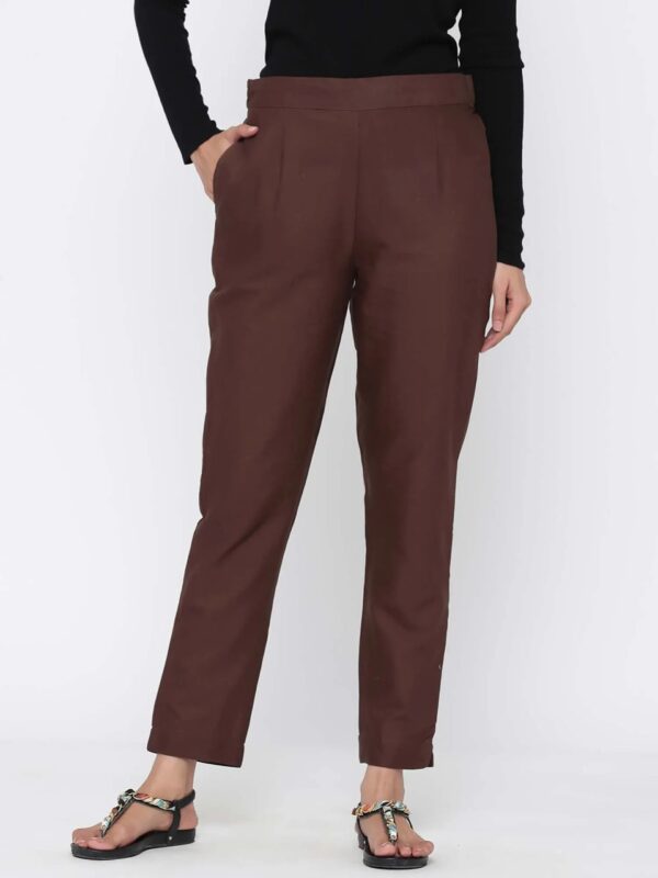 Juniper Cotton Solid Cigarette Pants