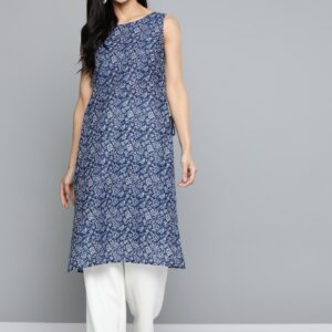 HERE&NOW Women Printed Straight Kurta