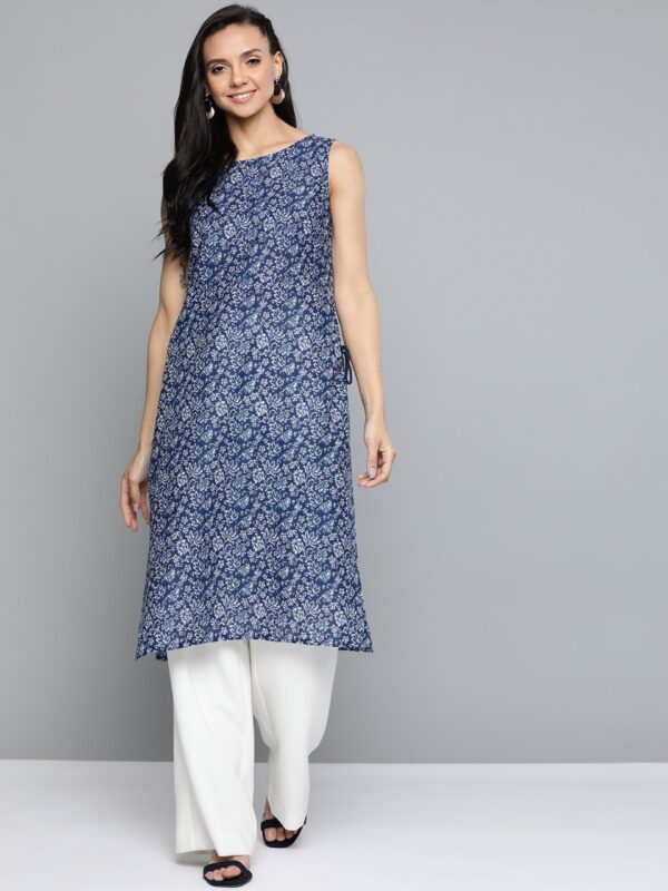 HERE&NOW Women Printed Straight Kurta