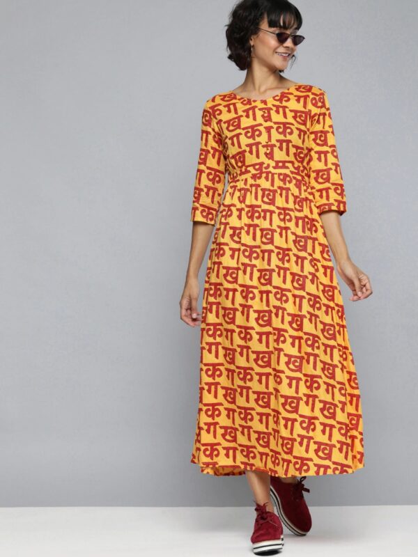 HERE&NOW Women Printed Maxi Dress