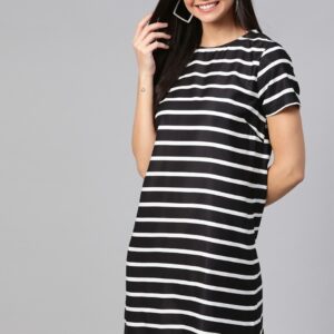 Mast & Harbour Women Striped T-Shirt Dress