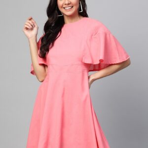 HERE&NOW Women Solid A-Line Dress