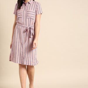 Ms.Taken Women Striped A-Line Dress