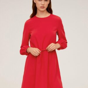 MANGO Women Solid A-Line Dress