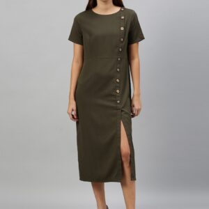 her by invictus Women Solid A-Line Dress