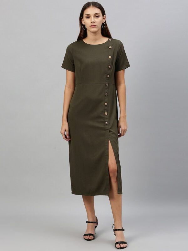 her by invictus Women Solid A-Line Dress