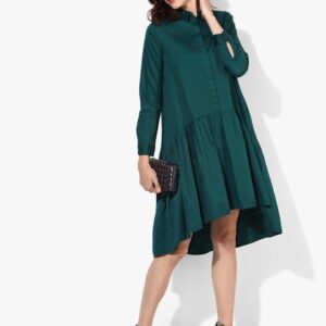 EVAH LONDON Women Solid A-Line Dress