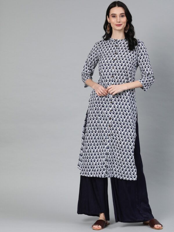 Anouk Women Printed Straight Kurta