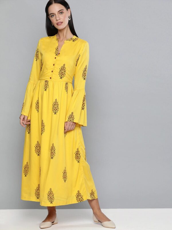 HERE&NOW Women Printed A-Line Dress