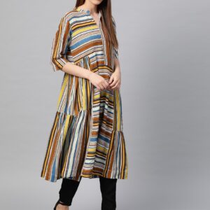 Sangria Women  Striped Long Tunic