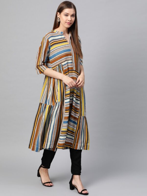 Sangria Women  Striped Long Tunic