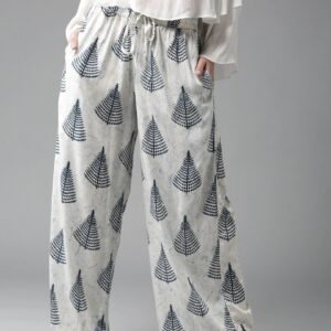 HERE&NOW Women Printed Wide Leg Palazzos