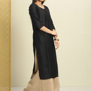 House of Pataudi Women Solid A-Line Kurta