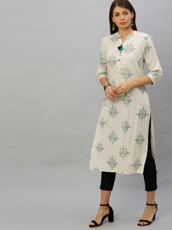 Anouk Women  Printed Straight Kurta