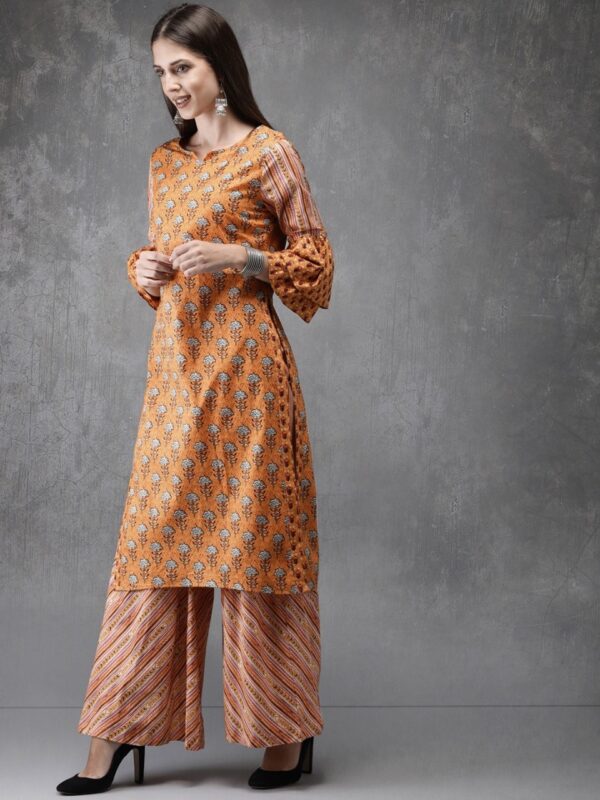 Anouk Women Printed Kurta with Sharara