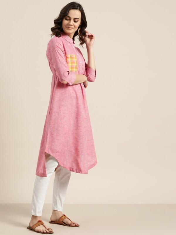 Sangria Women Woven Design A-Line Kurta