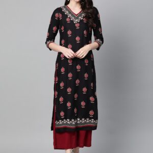 HERE&NOW Women  Printed Straight Kurta