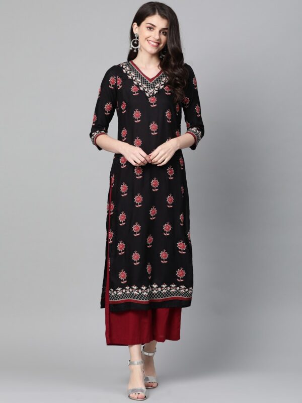 HERE&NOW Women  Printed Straight Kurta