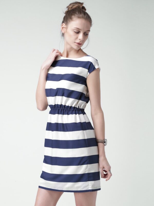 Mast & Harbour Women Striped A-Line Dress