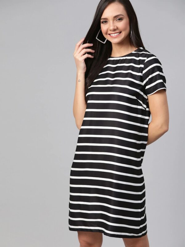 Mast & Harbour Women Striped T-Shirt Dress