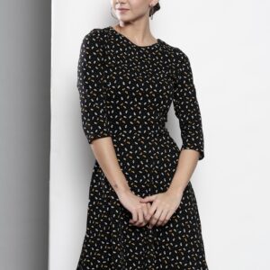 DOROTHY PERKINS Women Printed Fit and Flare Dress