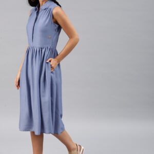 French Connection Women Solid Fit and Flare Dress