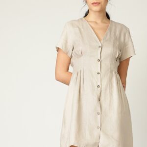 MANGO Women Solid A-Line Dress