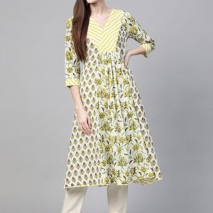 Sangria Women Printed Anarkali Kurta