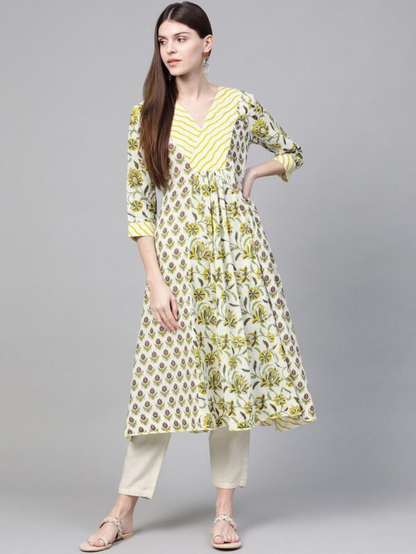 Sangria Women Printed Anarkali Kurta