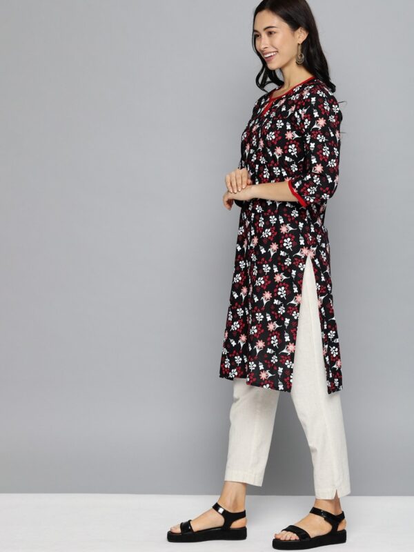 HERE&NOW Women Printed Straight Kurta