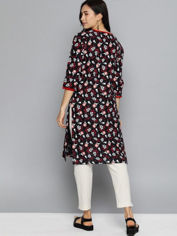 HERE&NOW Women Printed Straight Kurta