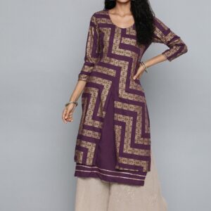 HERE&NOW Women Printed Layered Kurta