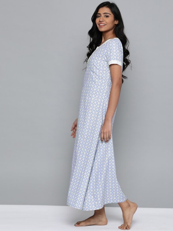 HERE&NOW Ethnic Print Maxi Nightdress