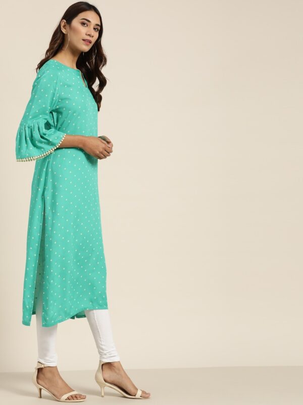 Moda Rapido Women Polka Dots Print A-Line Kurta