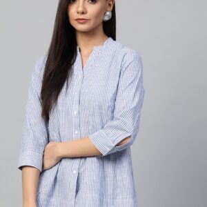 Sangria Women Regular Fit Striped shirt