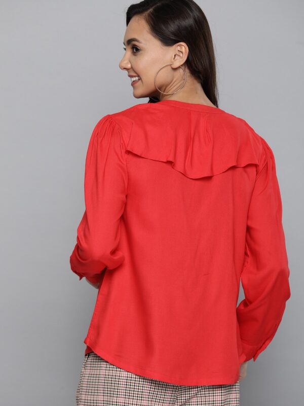 HERE&NOW Women Solid Shirt Style Top