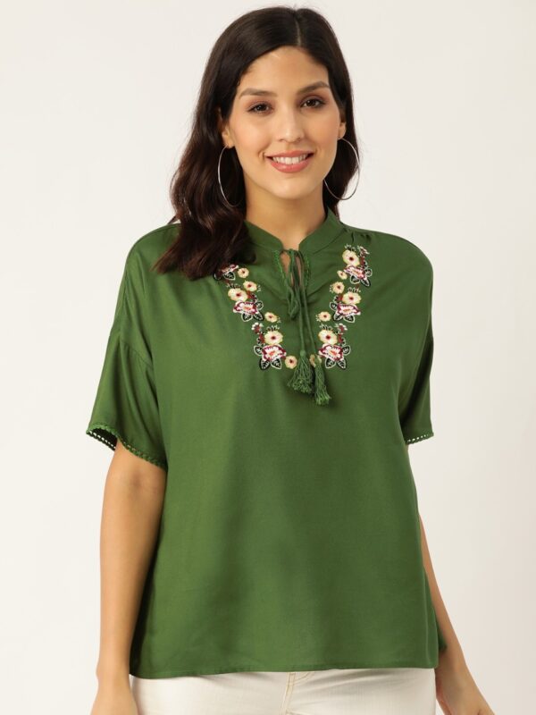 DressBerry Women Embroidered Top