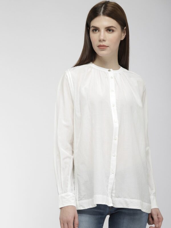 Marks & Spencer Women Regular Fit Solid Casual Shirt