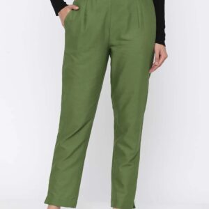 Juniper Cotton Solid Cigarette Pants