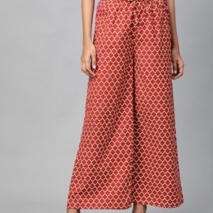 HERE&NOW Women Printed Flared Palazzos