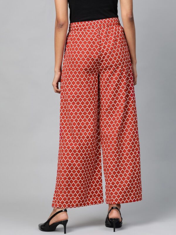 HERE&NOW Women Printed Flared Palazzos