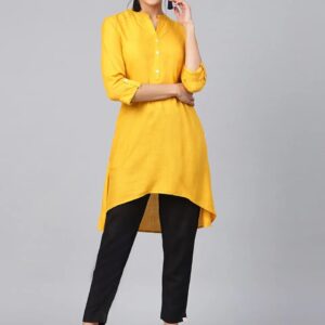 Juniper Rayon Solid High-Low Kurta