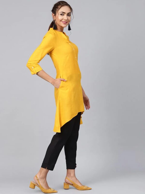 Juniper Rayon Solid High-Low Kurta