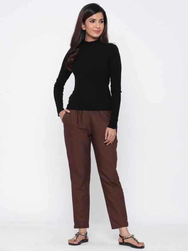 Juniper Cotton Solid Cigarette Pants