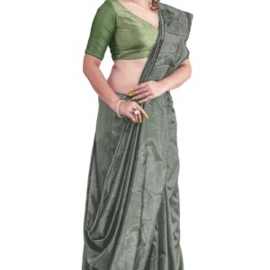 Jack Williams Embroidery Print Saree with Blouse