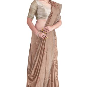 Jack Williams Embroidery Print Saree with Blouse