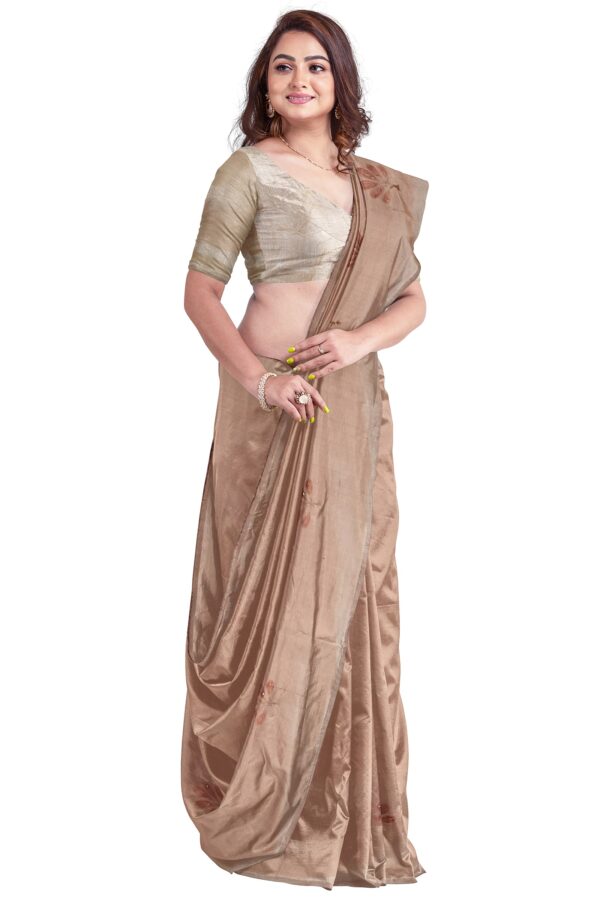 Jack Williams Embroidery Print Saree with Blouse