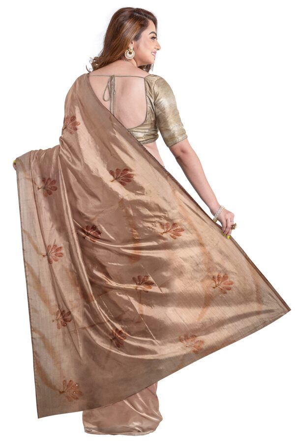 Jack Williams Embroidery Print Saree with Blouse