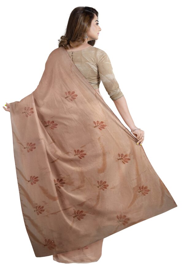 Jack Williams Embroidery Print Saree with Blouse